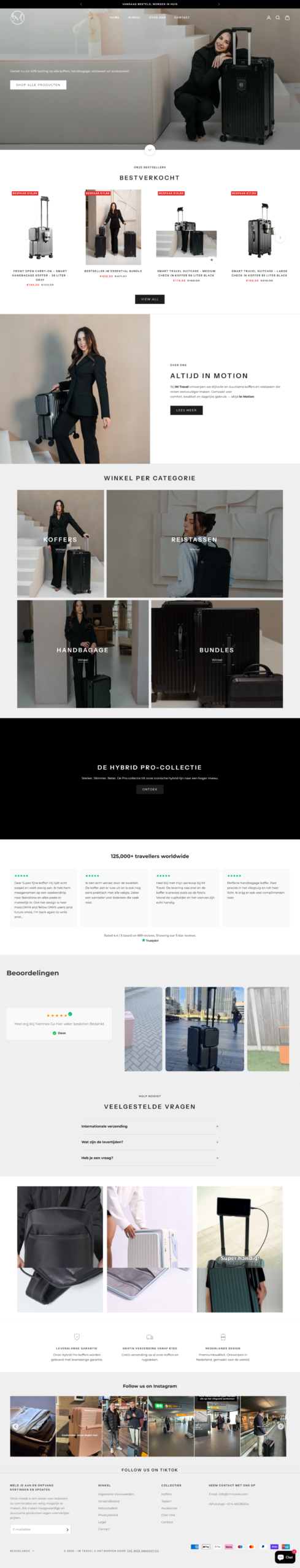 IM Travel website preview